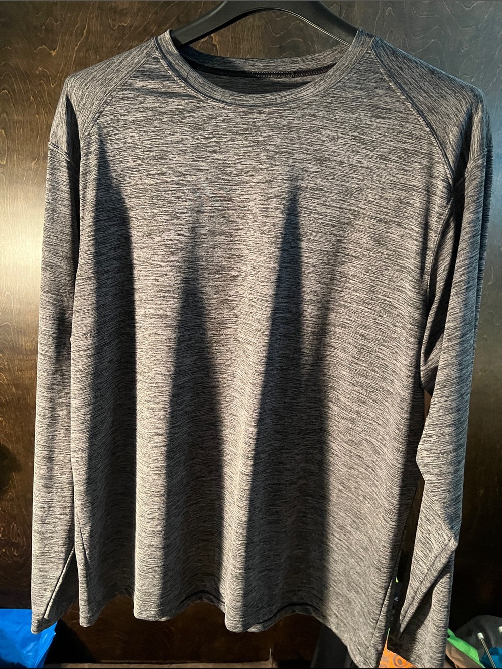 Augusta Sportswear Men's Heathered Gray Long-Sleeve Performance Shirt